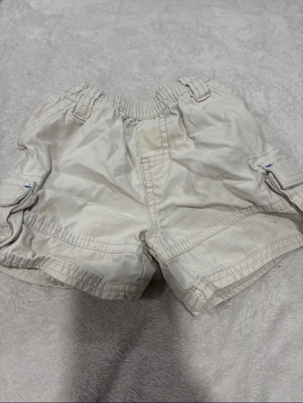 🟢10/$10 - Kids Cargo Shorts in Off-White